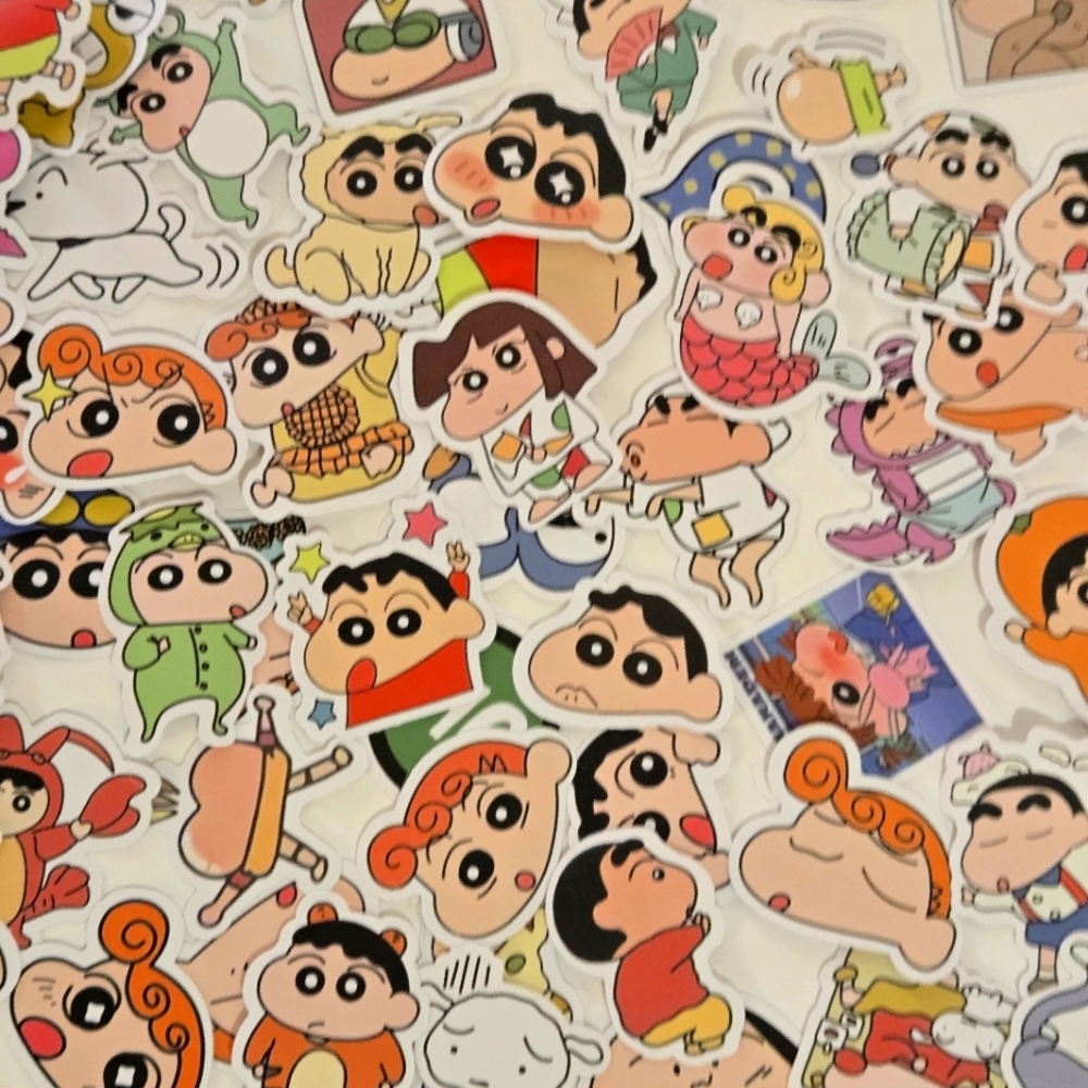 🍒🍒 Manga Crayon Shin-Chan Theme Stickers